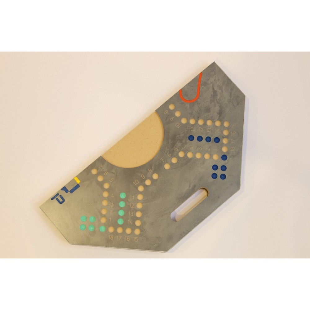 فور أند بلس مجموعة لعبة جاكارو لوحية قابلة للطي بلون رمادي، للجنسين، 4 لاعبين