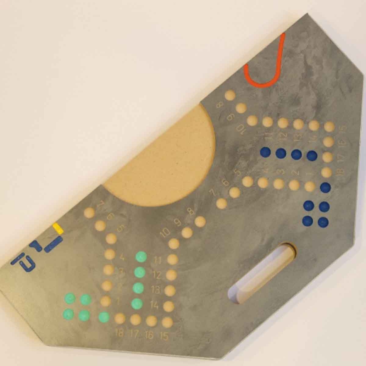 فور أند بلس مجموعة لعبة جاكارو لوحية قابلة للطي بلون رمادي، للجنسين، 4 لاعبين