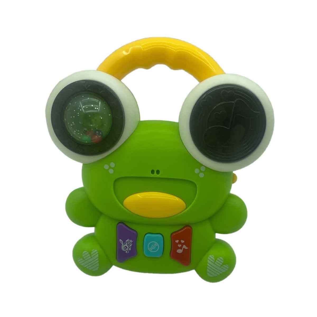 تشيمستار طبلة ضفدع منوعة مع صوت وضوء للأطفال من عمر 0-2 سنوات