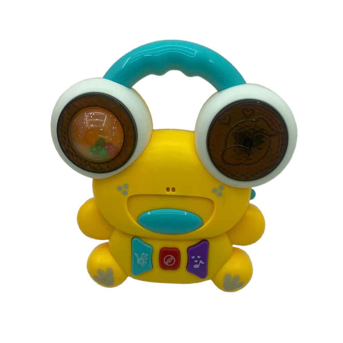 تشيمستار طبلة ضفدع منوعة مع صوت وضوء للأطفال من عمر 0-2 سنوات