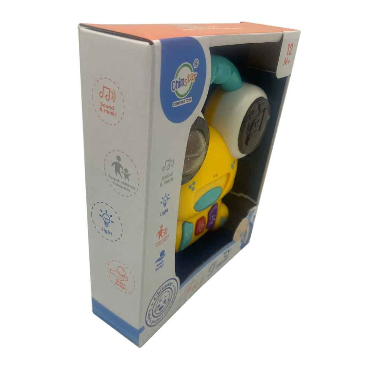 تشيمستار طبلة ضفدع منوعة مع صوت وضوء للأطفال من عمر 0-2 سنوات