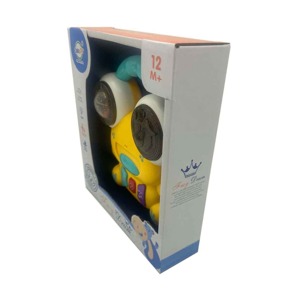 تشيمستار طبلة ضفدع منوعة مع صوت وضوء للأطفال من عمر 0-2 سنوات