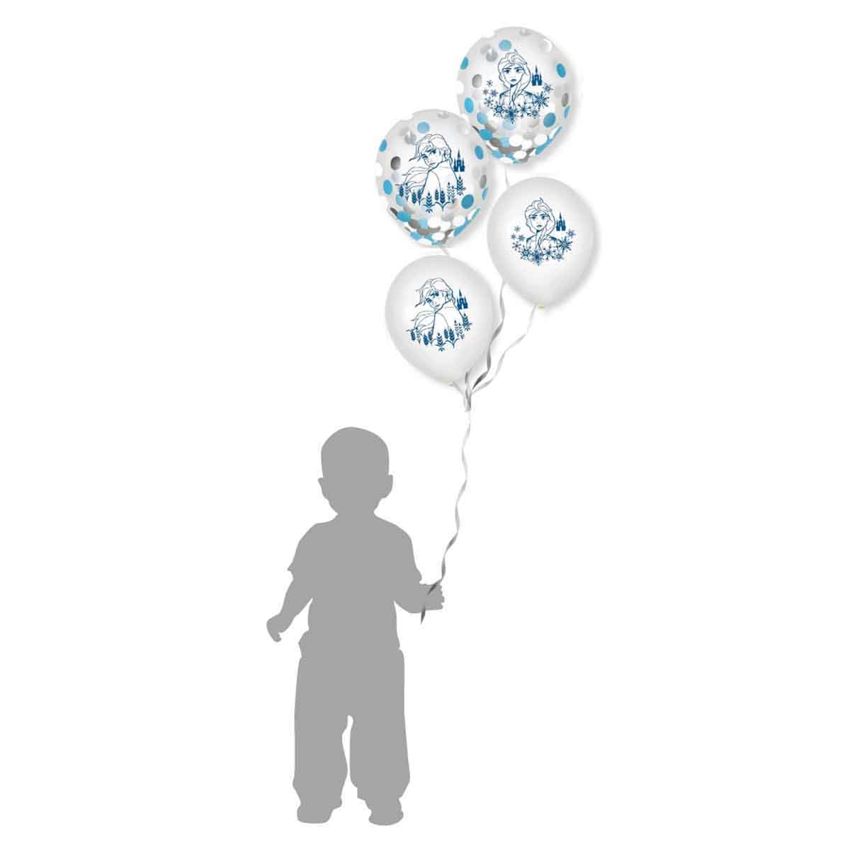 ديزني فروزن 2 مجموعة 6-قطع بالونات كونفيتي 12 انش