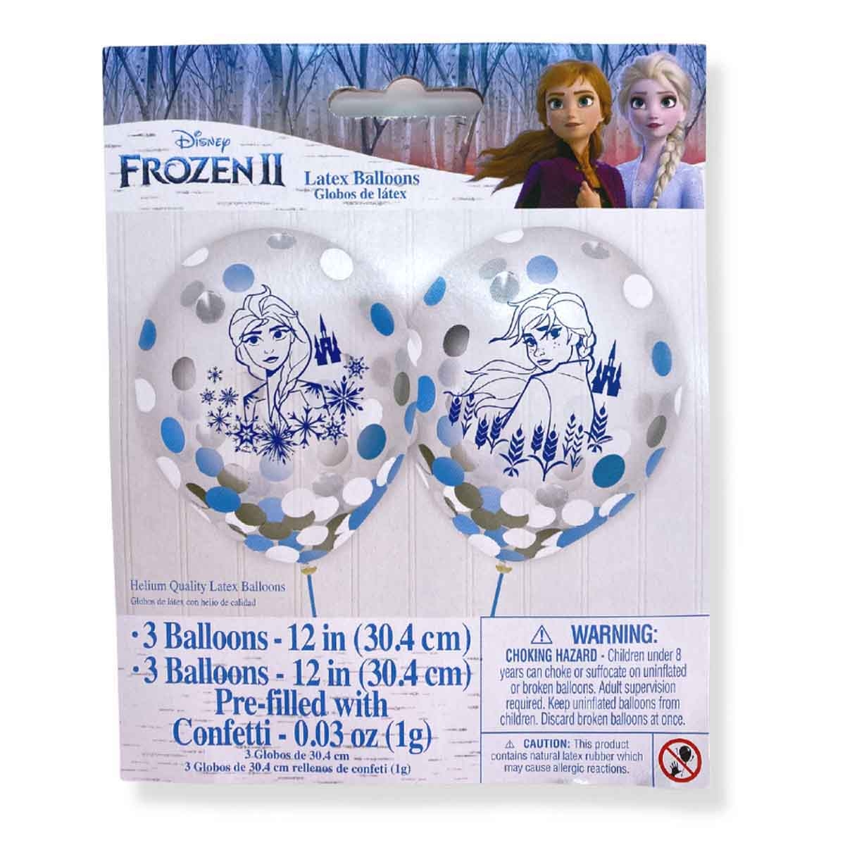 ديزني فروزن 2 مجموعة 6-قطع بالونات كونفيتي 12 انش