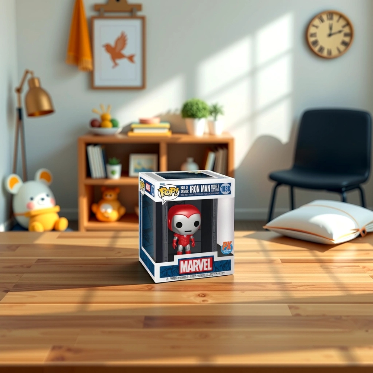 فانكو بوب! 4 إنش مارفل هول أوف آرمور: آيرون مان مجسم برأس هزاز (إصدار حصري) للجنسين، 3-4 سنوات