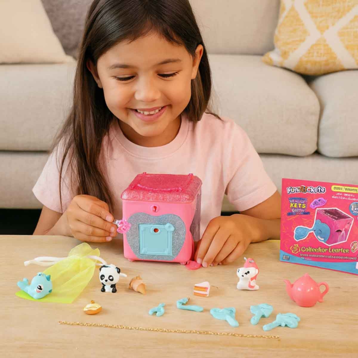 فن لوكيتس مجموعة صناديق مجوهرات سرية السلسلة 2 متنوعة للفتيات عمر 5-7 سنوات