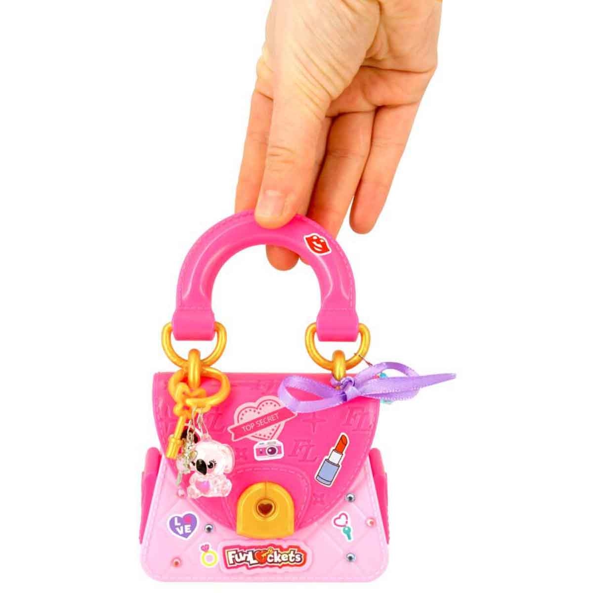 فن لوكيتس حقيبة سرية صغيرة مع مجموعة مكياج للفتيات عمر 5-7 سنوات