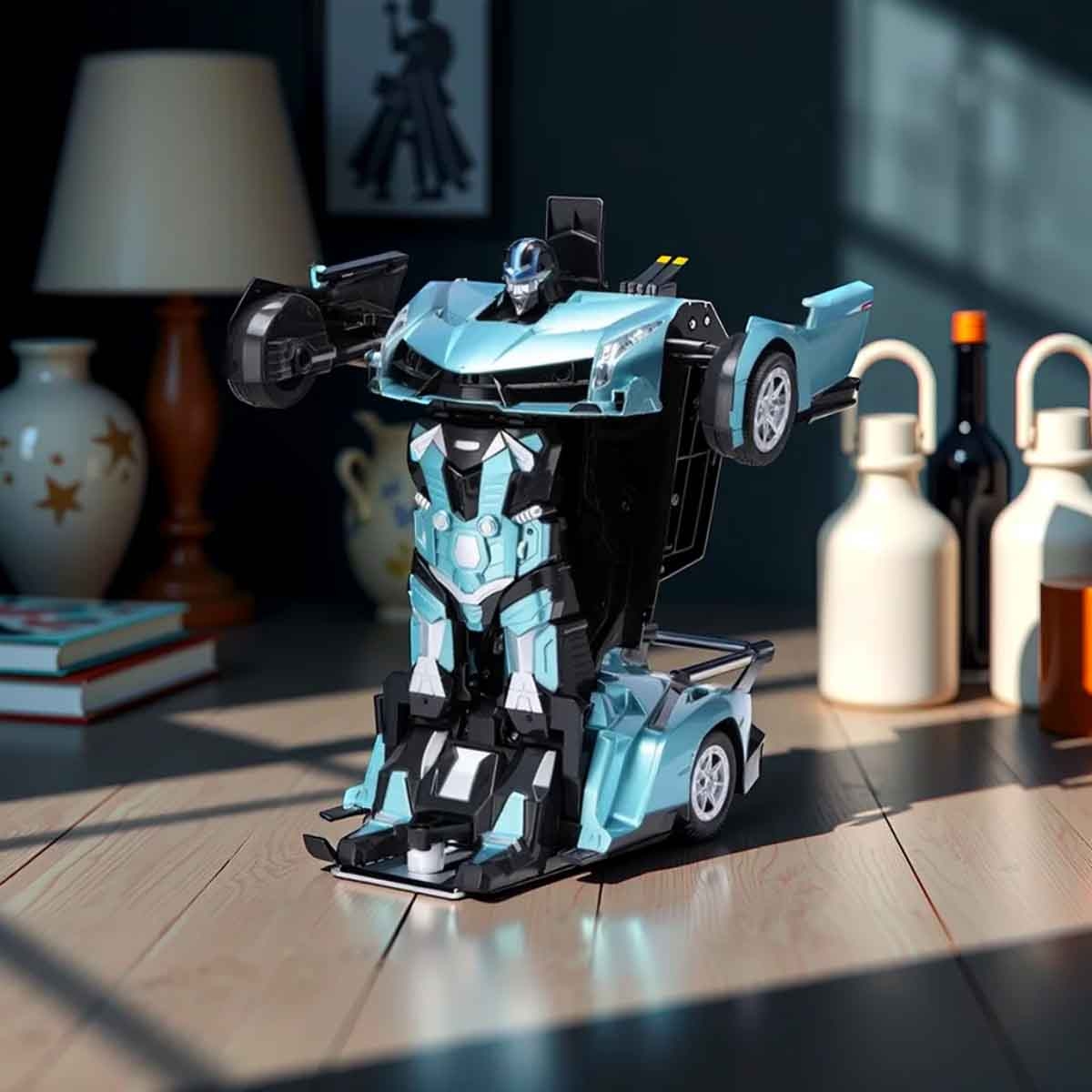 فاني بوكس سيارة ترانسفورمر معدنية سريعة 1:16 متنوعة بتحكم 2.4G للأولاد والبنات عمر 3-4 سنوات