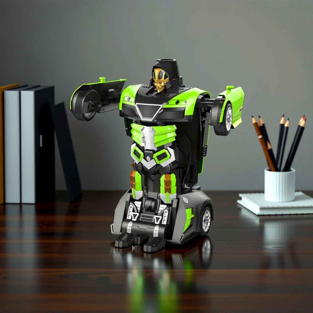 فاني بوكس سيارة ترانسفورمر معدنية سريعة متنوعة بتحكم 2.4G للأولاد والبنات عمر 3-4 سنوات