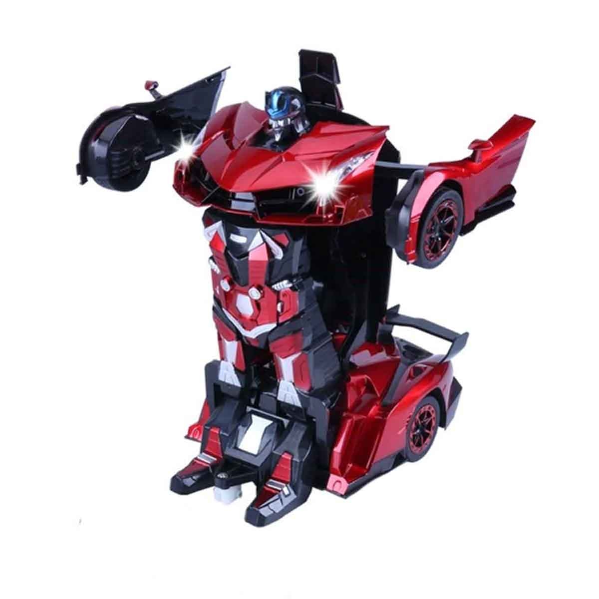 فاني بوكس سيارة ترانسفورمر معدنية سريعة متنوعة بتحكم 2.4G للأولاد والبنات عمر 3-4 سنوات