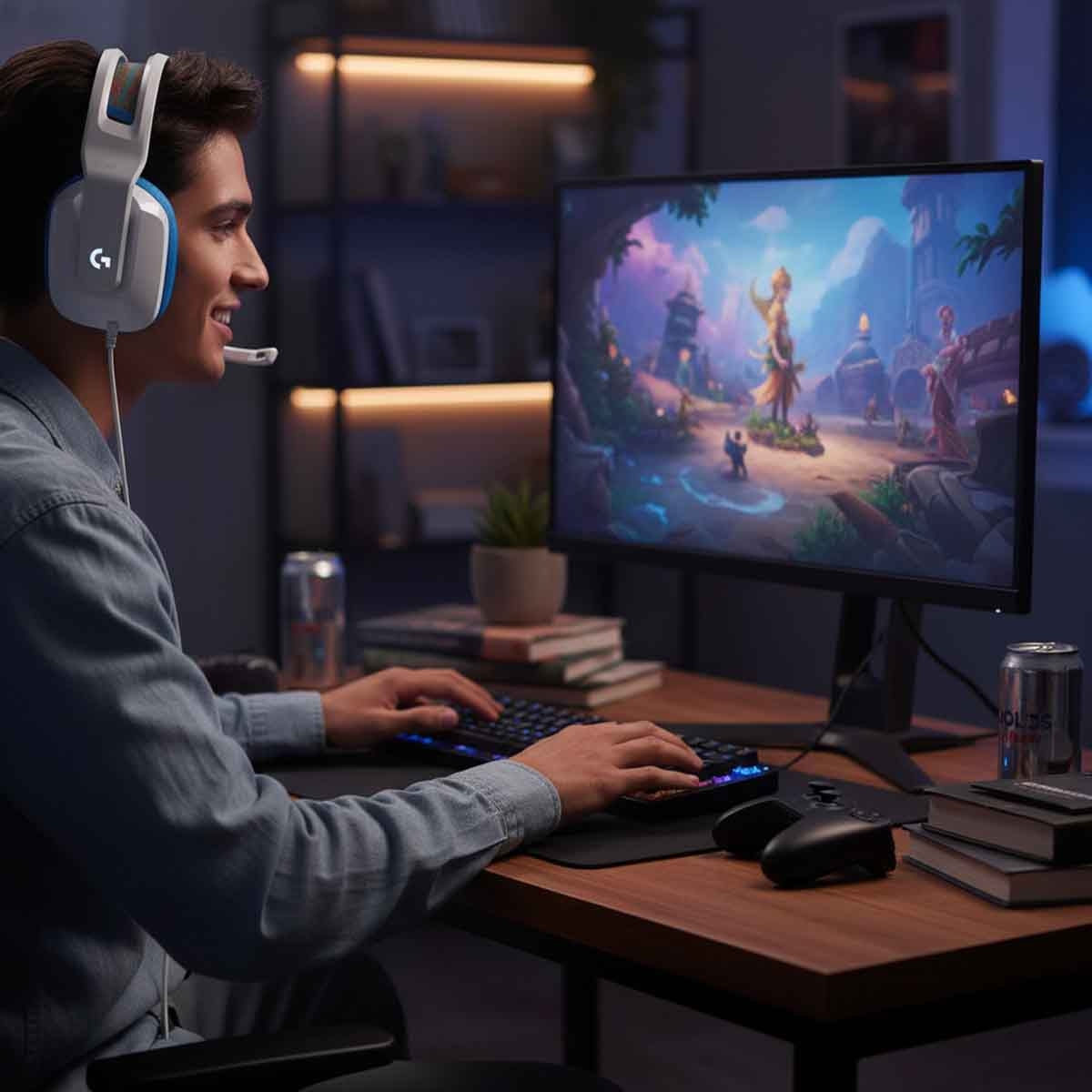 لوجيتك سماعة ألعاب سلكية جي335