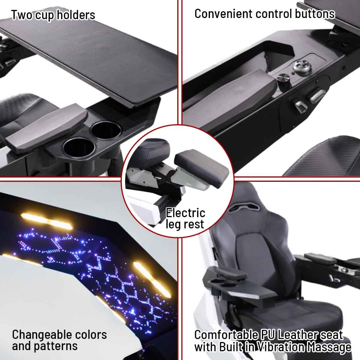 جيم أون كرسي محاكاة ألعاب مع وضعية الاسترخاء Zero Gravity موديل IW-R1-PRO