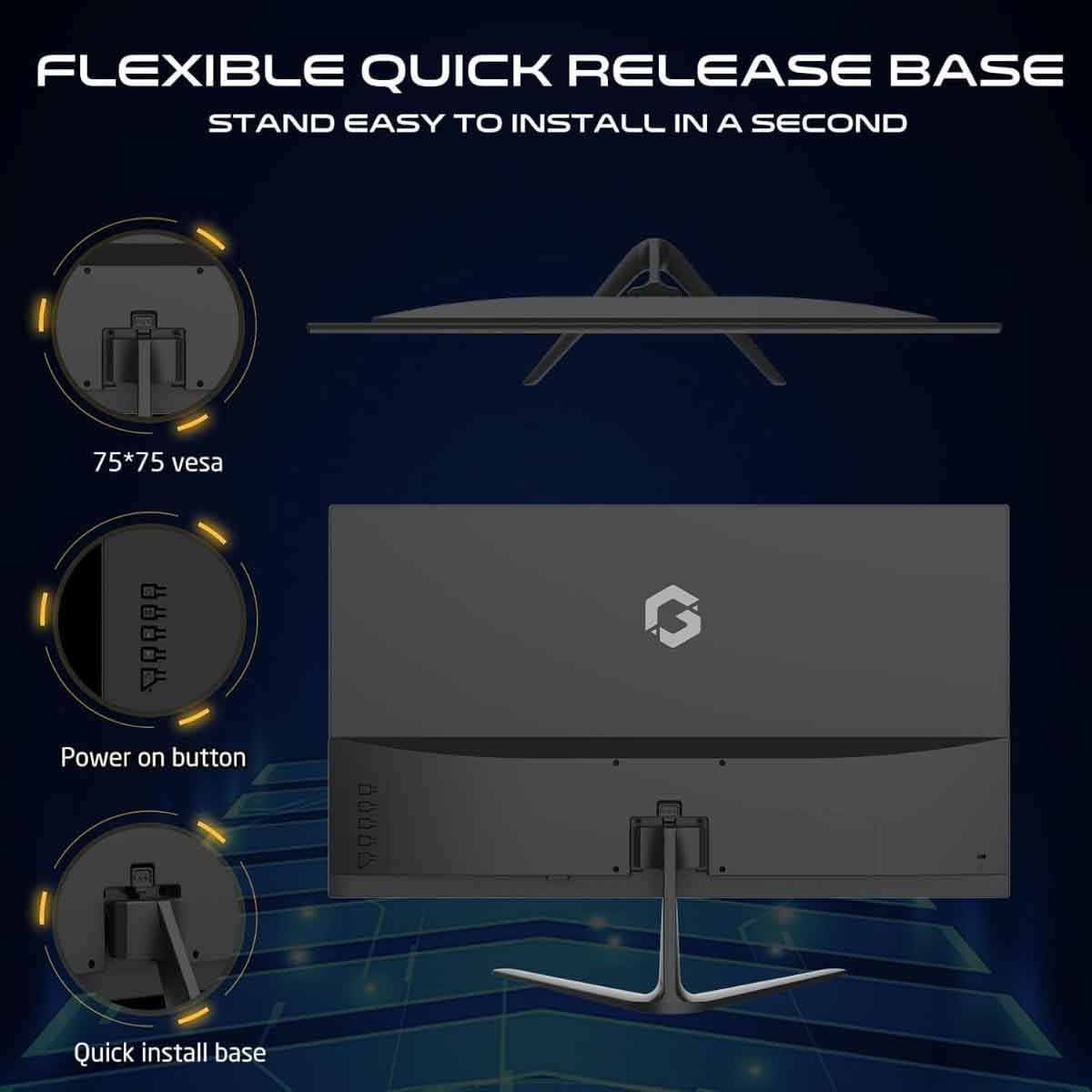 جيم أون شاشة ألعاب FHD بحجم 24" 120Hz IPS سوداء موديل GOES24FHD120IPS