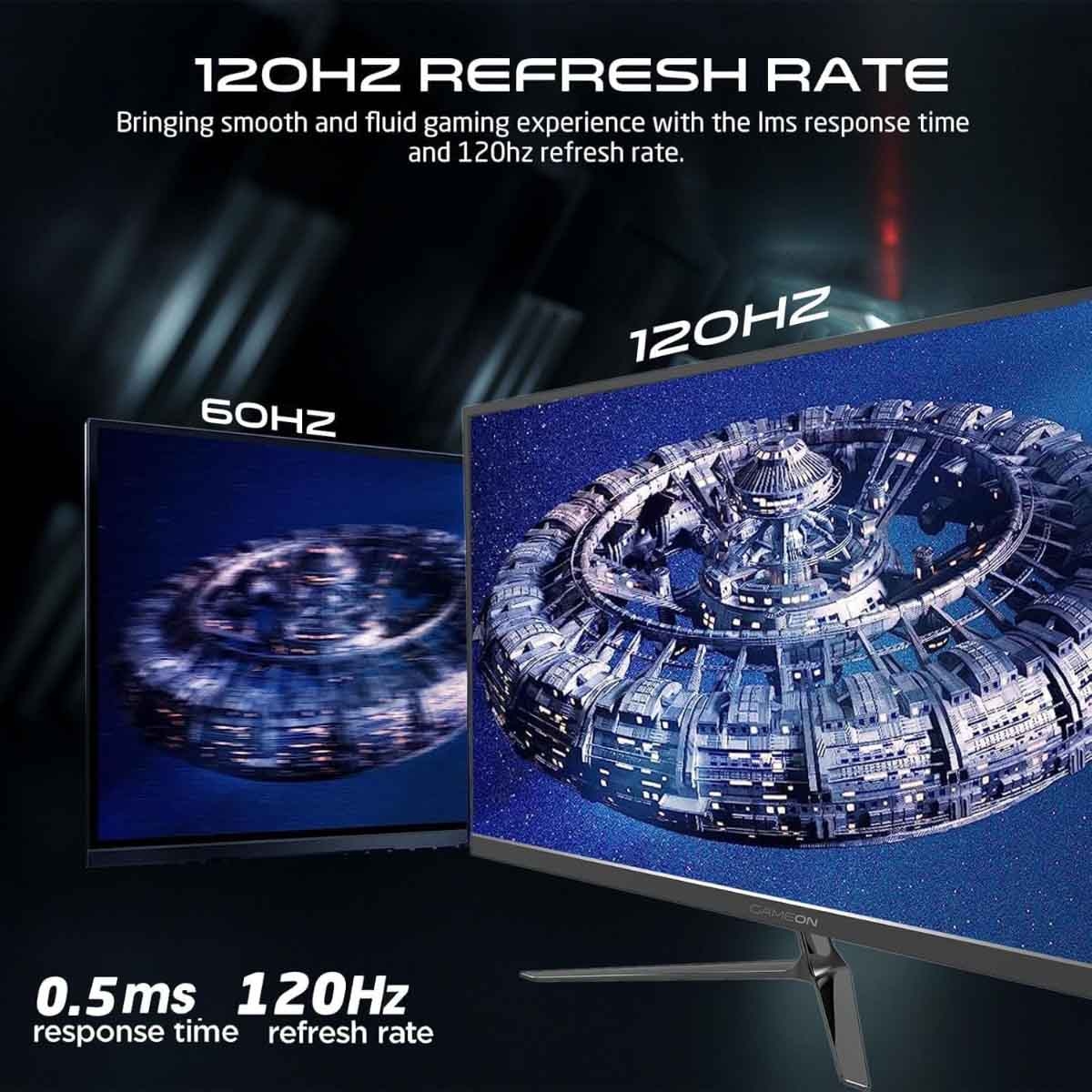 جيم أون شاشة ألعاب FHD بحجم 24" 120Hz IPS سوداء موديل GOES24FHD120IPS