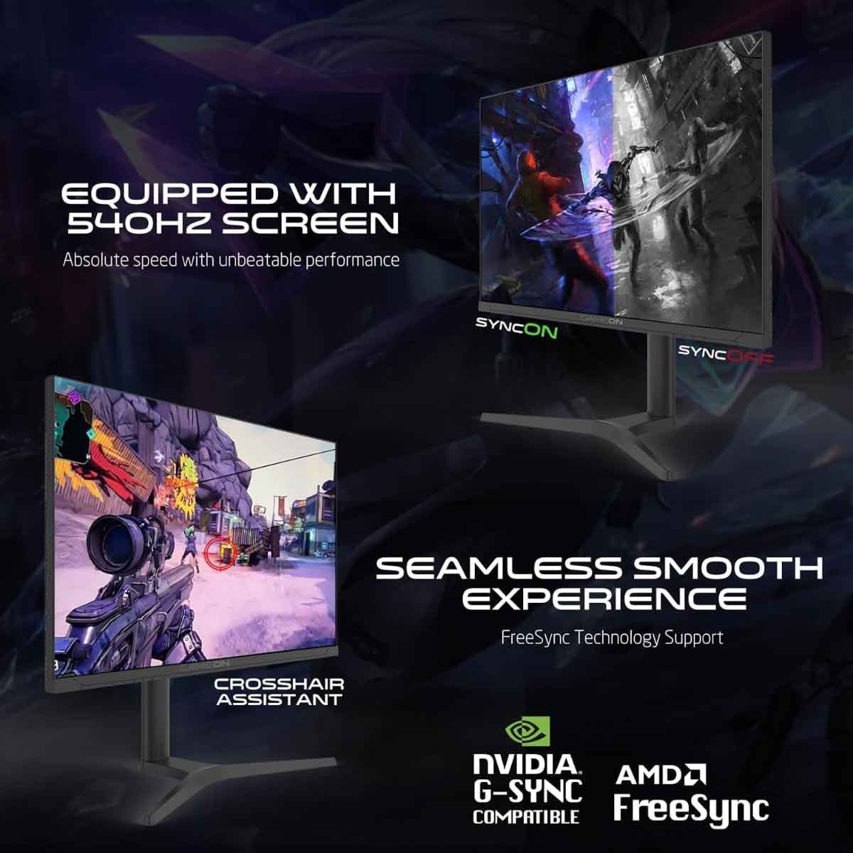 جيم أون شاشة ألعاب FHD بحجم 27" 540Hz Fast IPS موديل GOTX27FHD540IPS