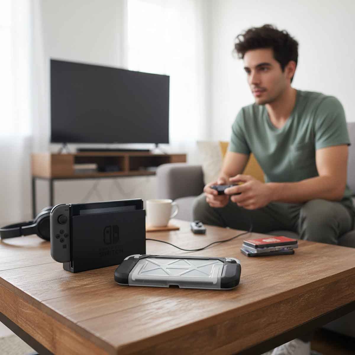 جامرتك جراب قبضة أسود لنينتندو سويتش 2