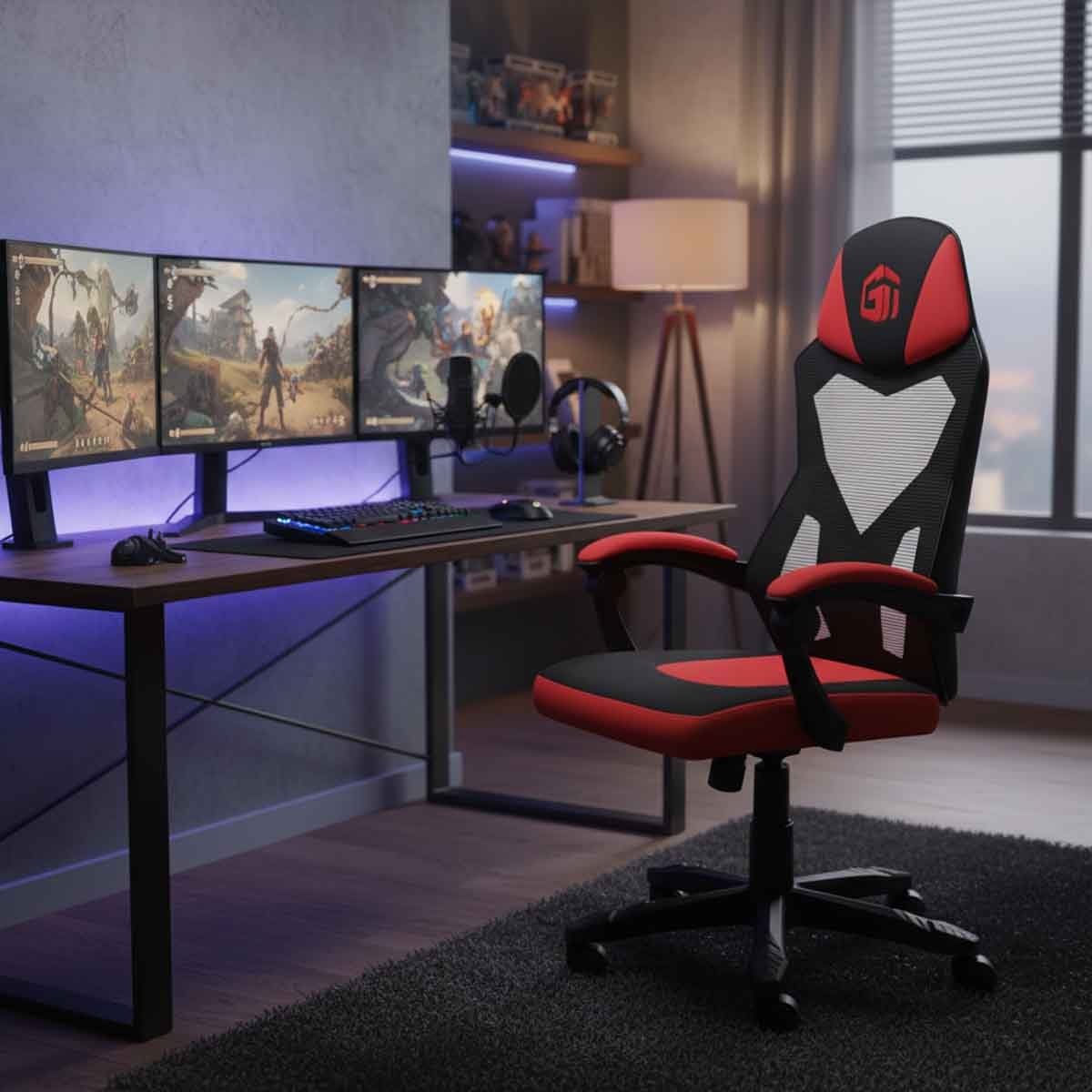 جامرتك أحمر كرسي ألعاب إغنايت