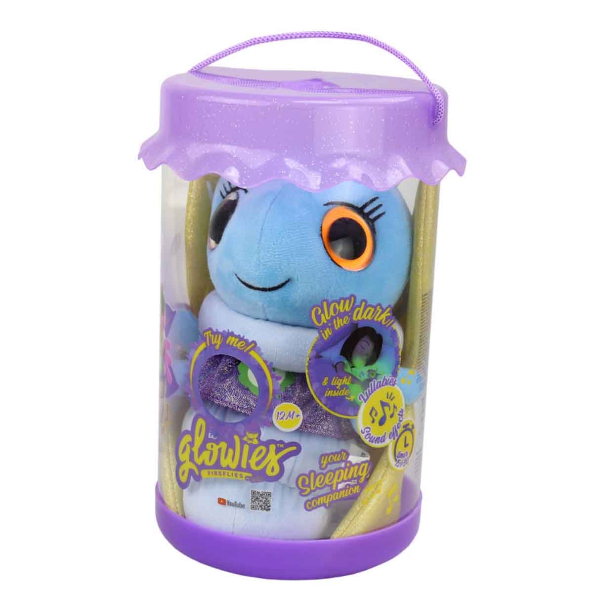 غلوويز لعبة محشوة مضيئة حشرات مضيئة زرقاء للجنسين، 3-4 سنوات