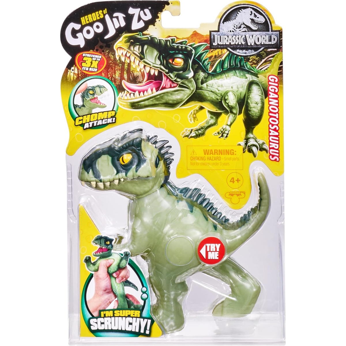 جو جيت زو فيجر جيغانوتوصوروس هجوم العض جوراسيك وورلد للجنسين، 5-7 سنوات