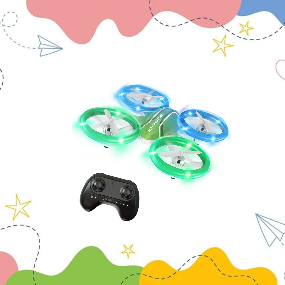 هيليكماكس - طائرة بدون طيار 2.4GHz بشكل حرباء للجنسين، 13 سنة فما فوق