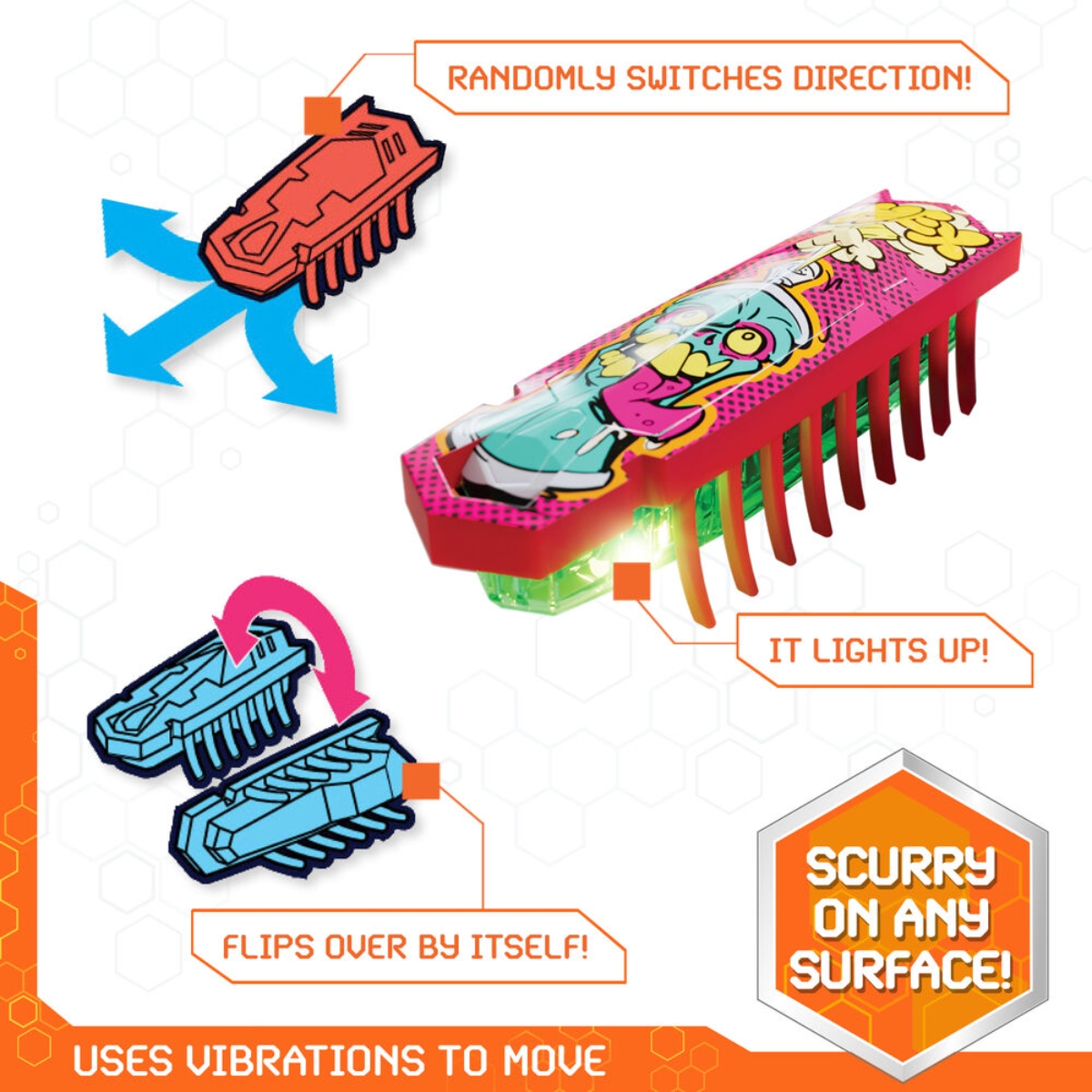 هيكس بوتس مجموعة لعب روبوتات نانو باغز للجنسين، 3-4 سنوات، مجموعة من 5