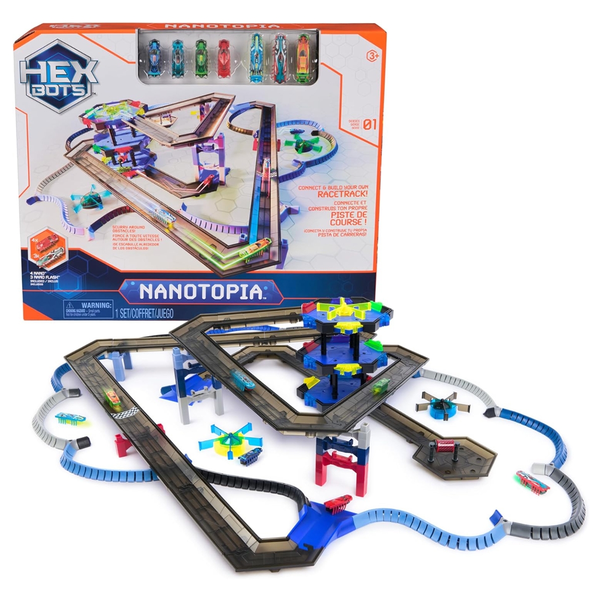 هيكس بوتس مجموعة لعب مضمار نانوتوبيا للجنسين، 3-4 سنوات