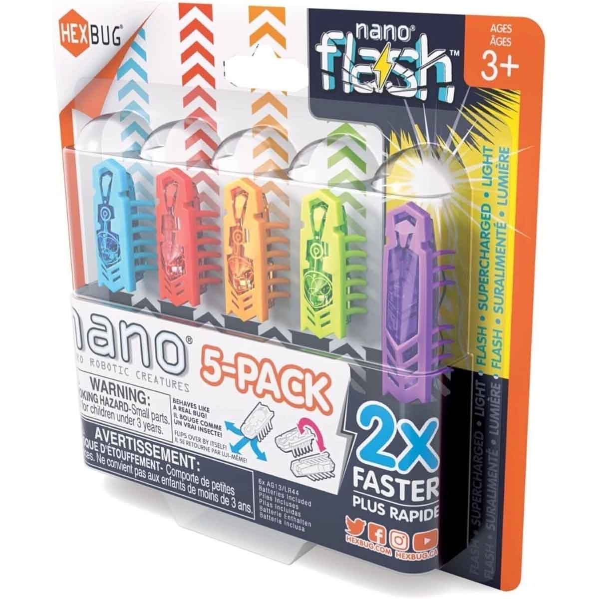 هيكس باج مجموعة نانو فلاش متنوعة مع طقم أحجية فور دي بيلد وأحجية رافنسبورجر، للجنسين، 3-4 سنوات