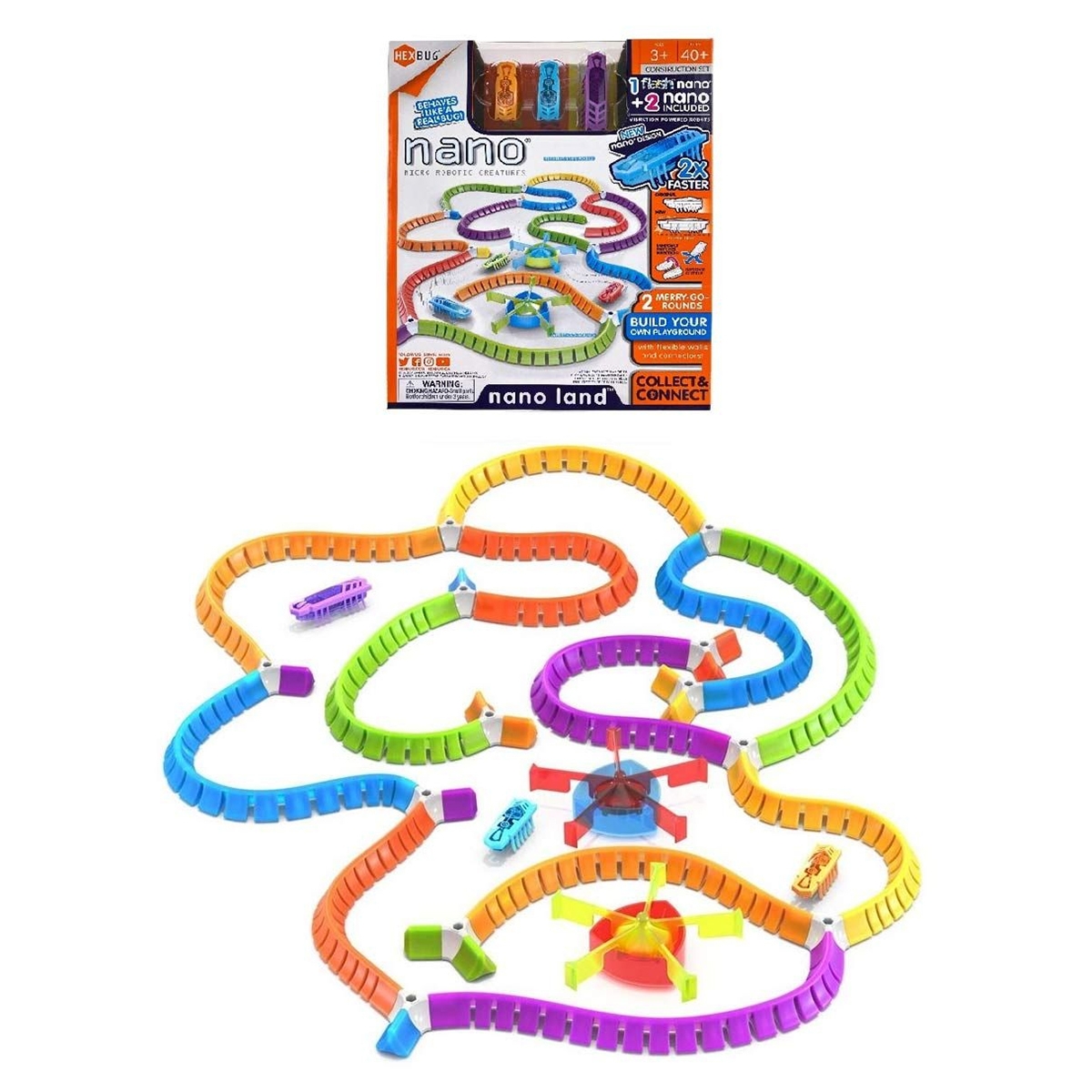 هيكس بغ مجموعة لعب نانو لاند منوعة للجنسين، 3-4 سنوات
