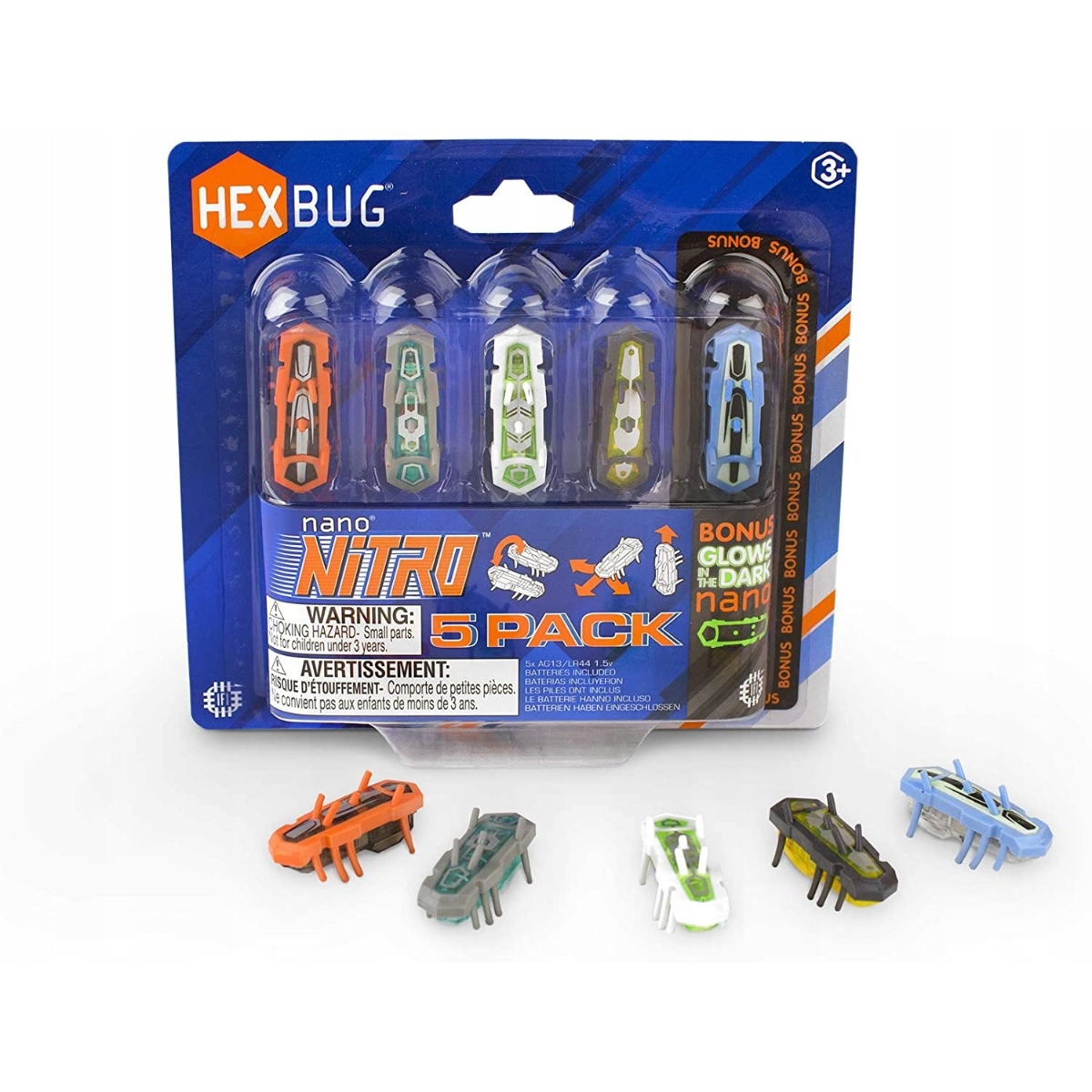 هيكس بغ نانو نايترو منوع للجنسين، 3-4 سنوات، مجموعة من 5 قطع