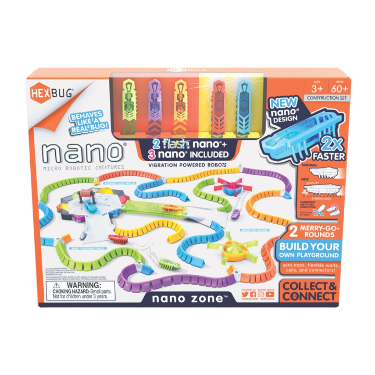 هيكس بغ مجموعة لعب نانو زون مشكل للجنسين، 3-4 سنوات