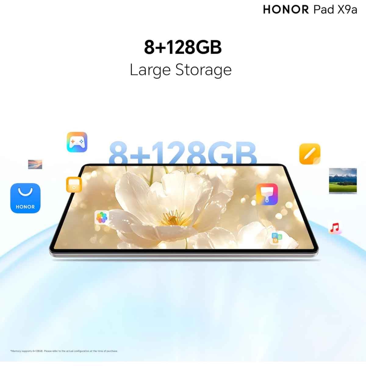 هونر باد X9a واي فاي جهاز لوحي أندرويد 8 جيجابايت رام 128 جيجابايت - رمادي