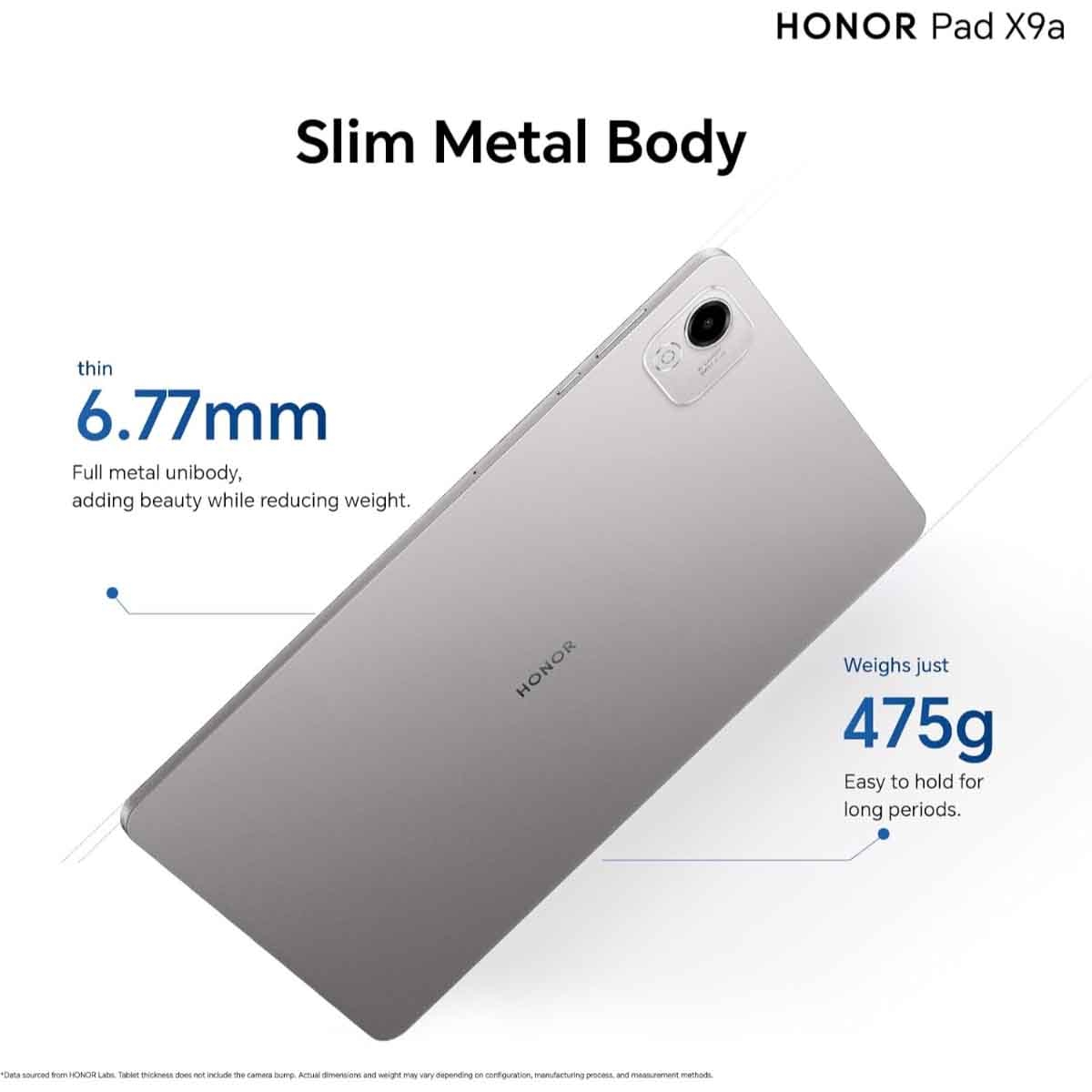 هونر باد X9a واي فاي جهاز لوحي أندرويد 8 جيجابايت رام 128 جيجابايت - رمادي