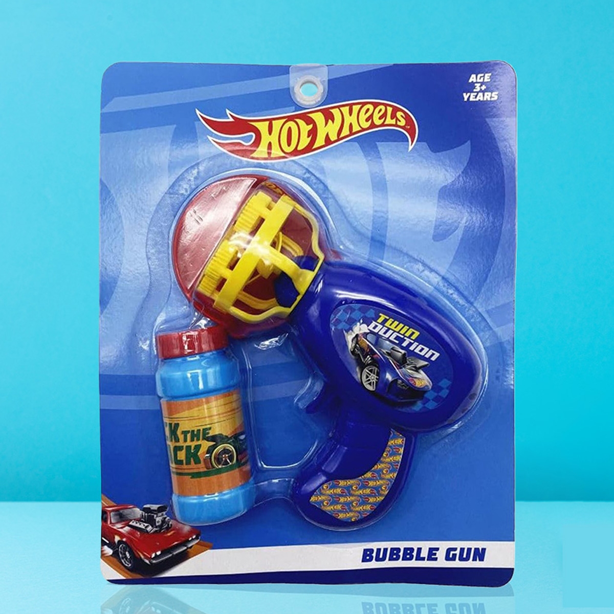 هوت ويلز مسدس فقاعات مع محلول للجنسين، 3-4 سنوات