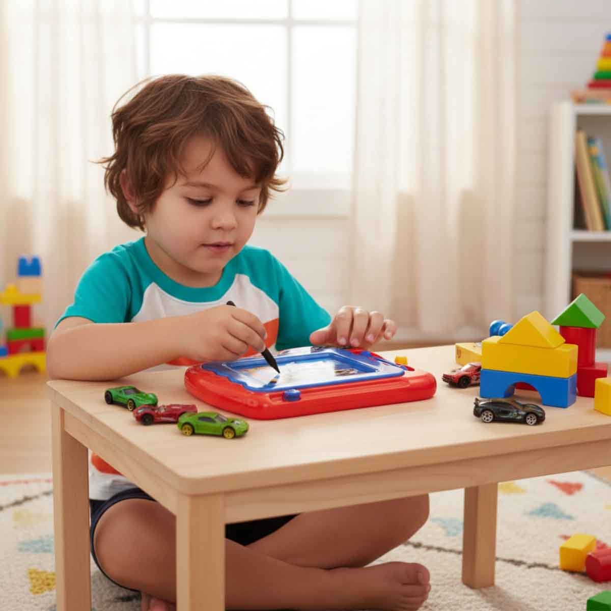 هوت ويلز لوح كتابة سحري للأطفال للجنسين، 3-4 سنوات