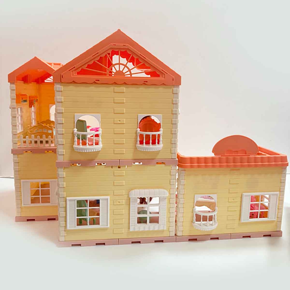 هوايدا تويز مجموعة فيلا ودمية، للجنسين، 3-4 سنوات