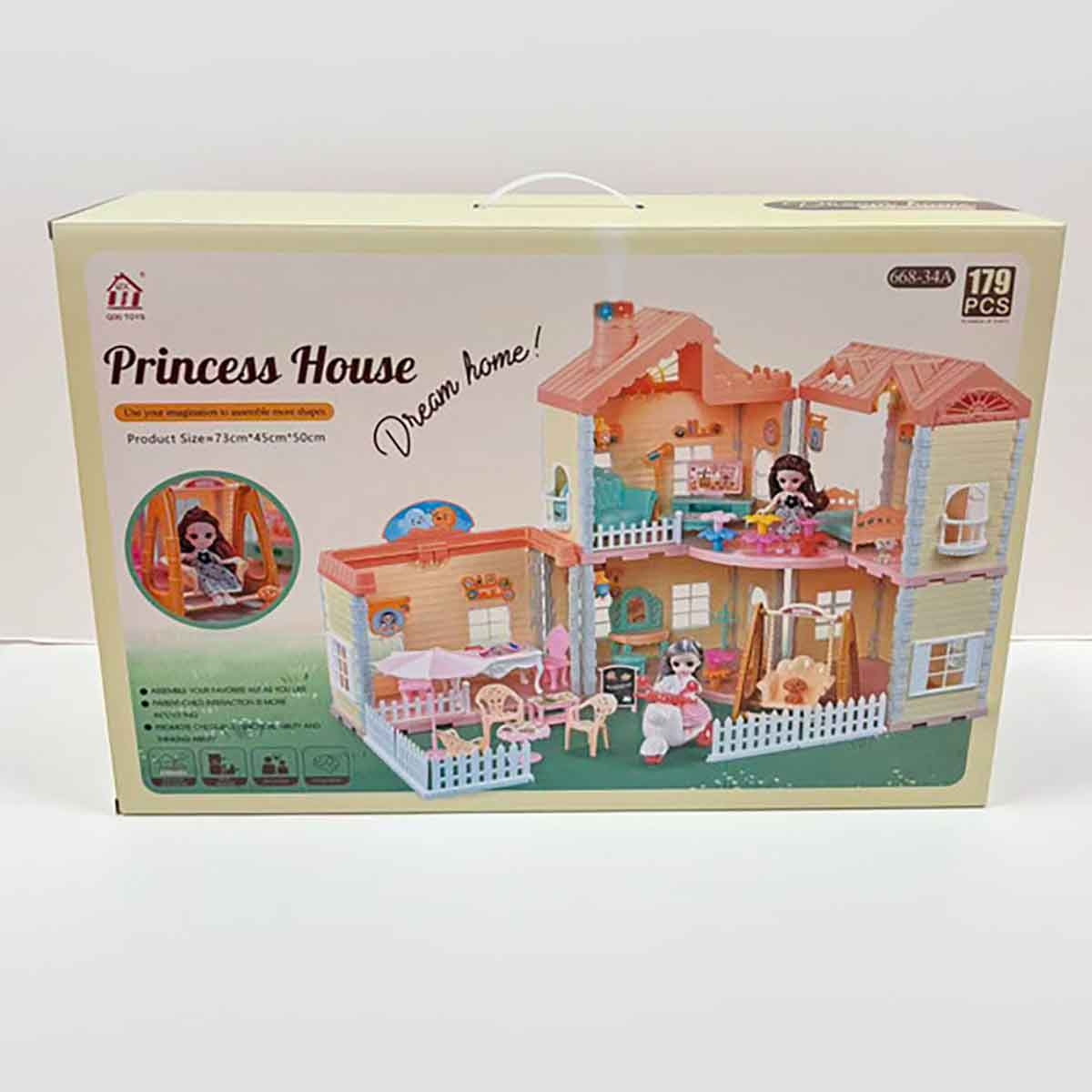 هوايدا تويز مجموعة فيلا ودمية، للجنسين، 3-4 سنوات