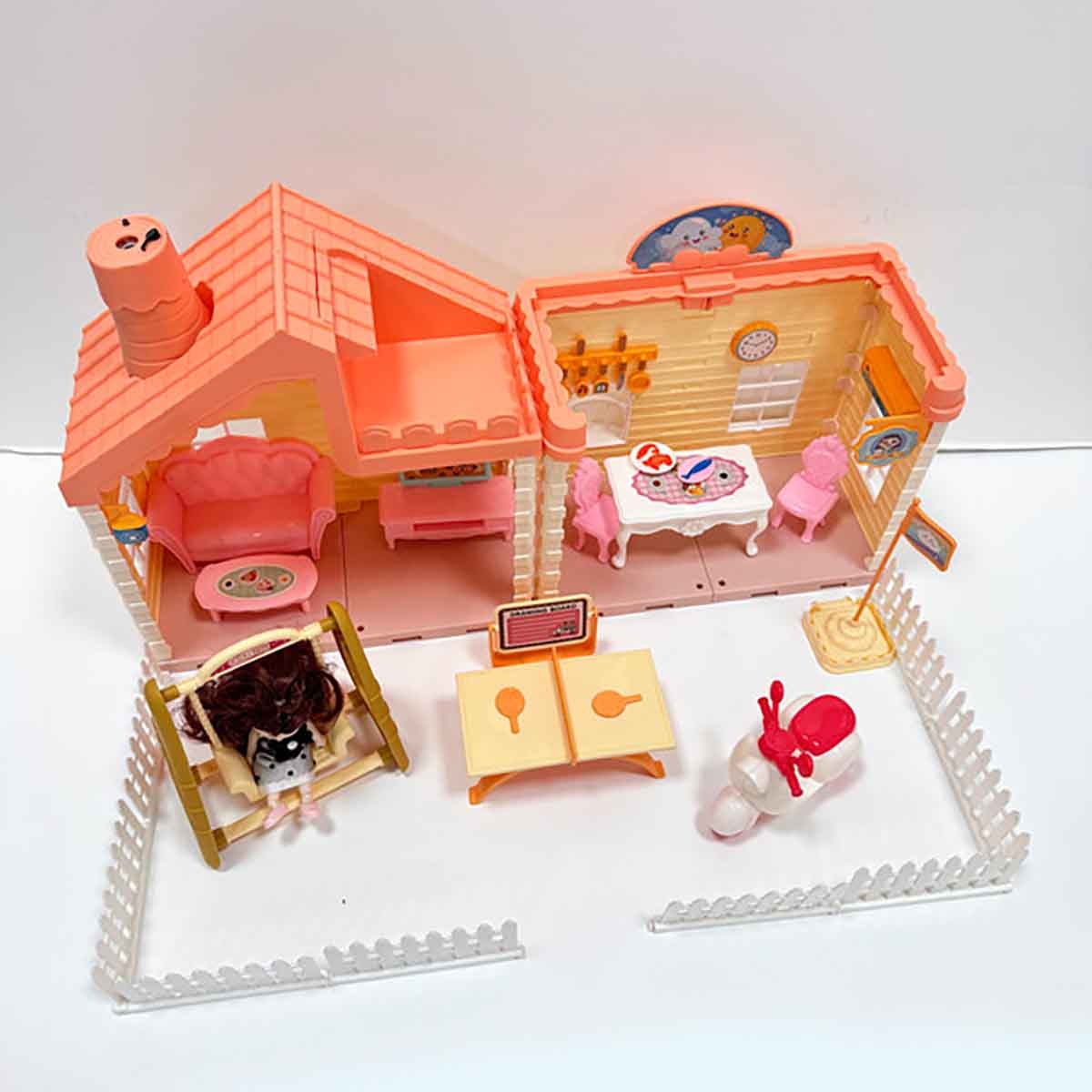 هوايدا تويز مجموعة فيلا ودمية، للجنسين، 3-4 سنوات