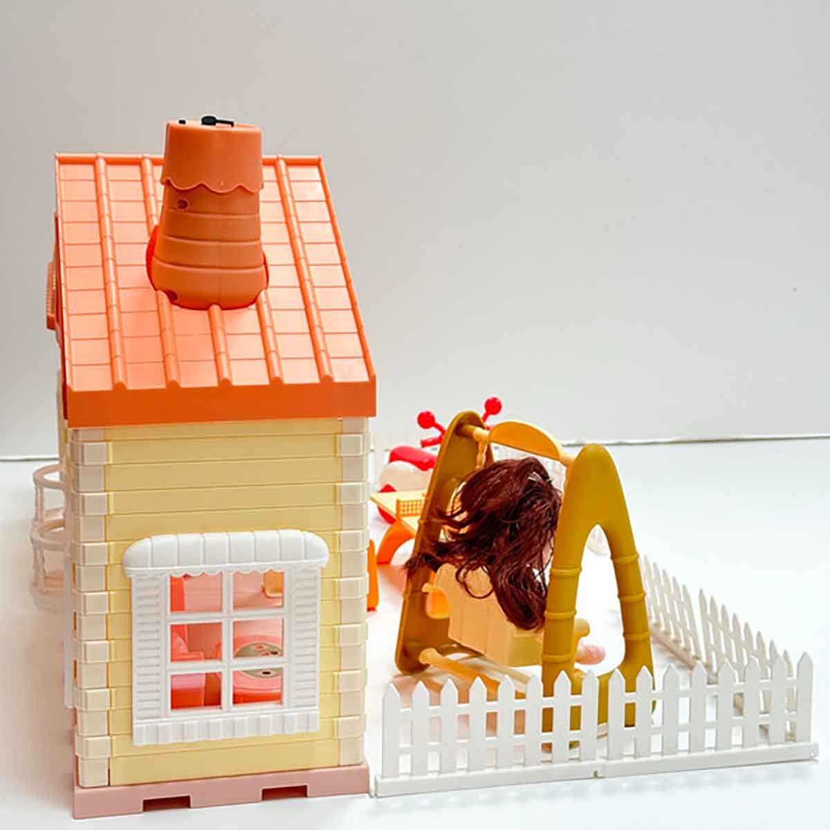 هوايدا تويز مجموعة فيلا ودمية، للجنسين، 3-4 سنوات