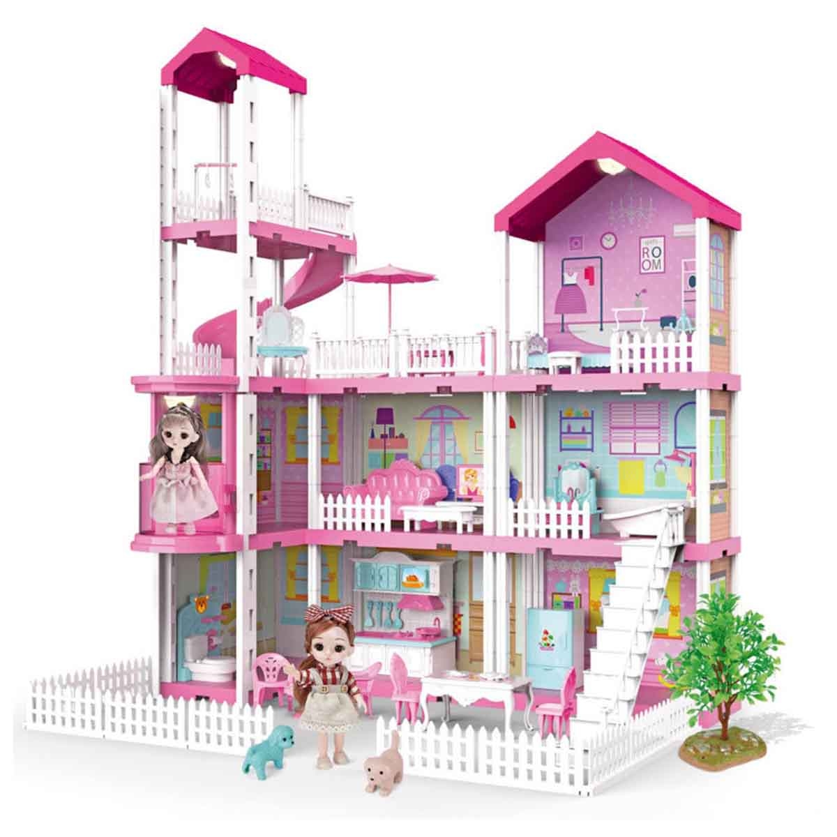 هوايدا تويز مجموعة فيلا وقلعة دمى، للجنسين، 3-4 سنوات