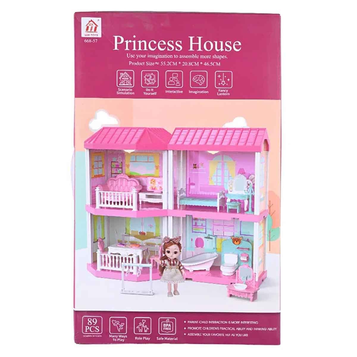 هوايدا تويز مجموعة فيلا ودمية، للجنسين، 3-4 سنوات