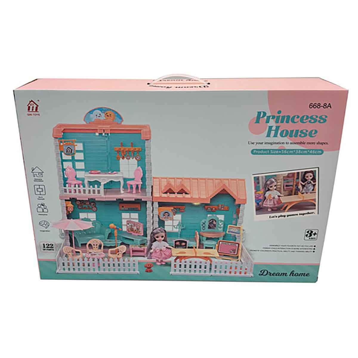 هوايدا تويز مجموعة فيلا ودمية، للجنسين، 3-4 سنوات