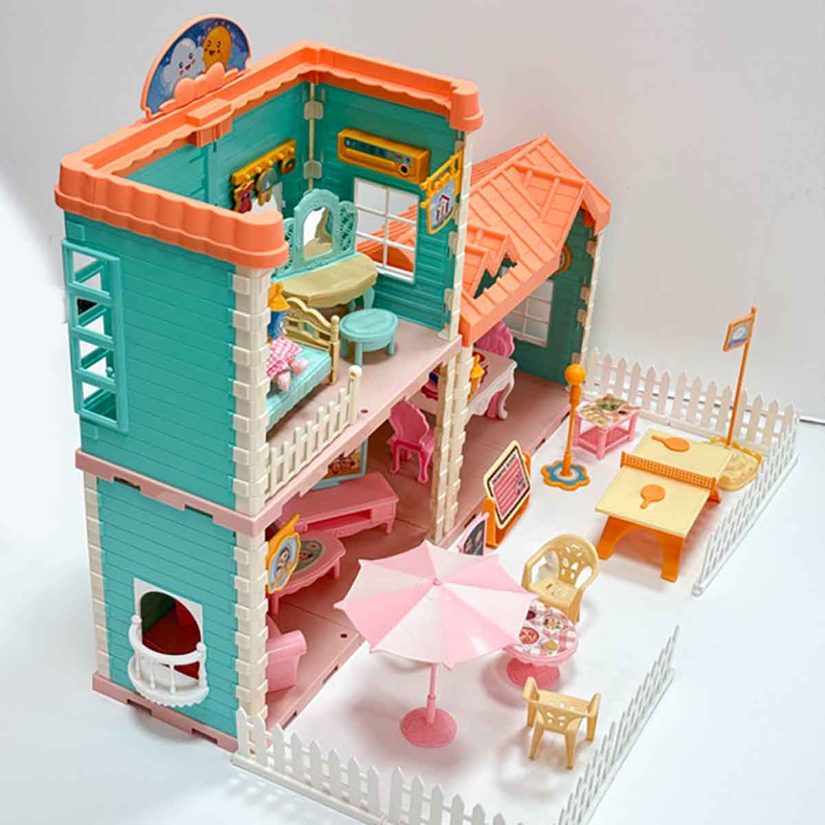 هوايدا تويز مجموعة فيلا ودمية، للجنسين، 3-4 سنوات