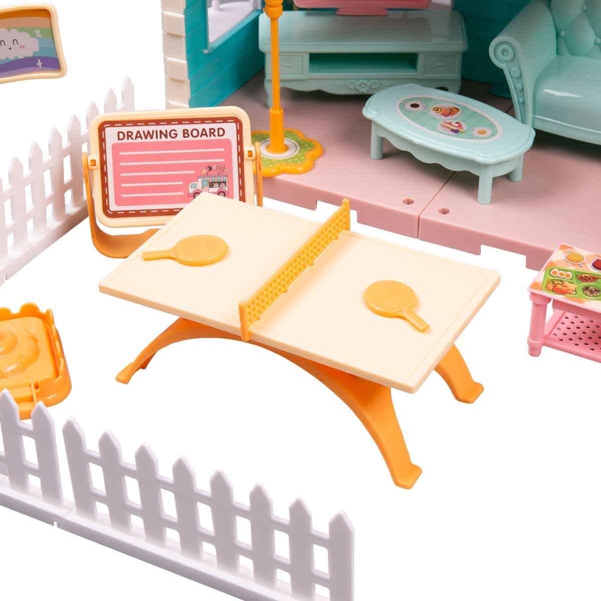 هوايدا تويز مجموعة فيلا ودمية مع إضاءة وبخار ضبابي، للجنسين، 3-4 سنوات