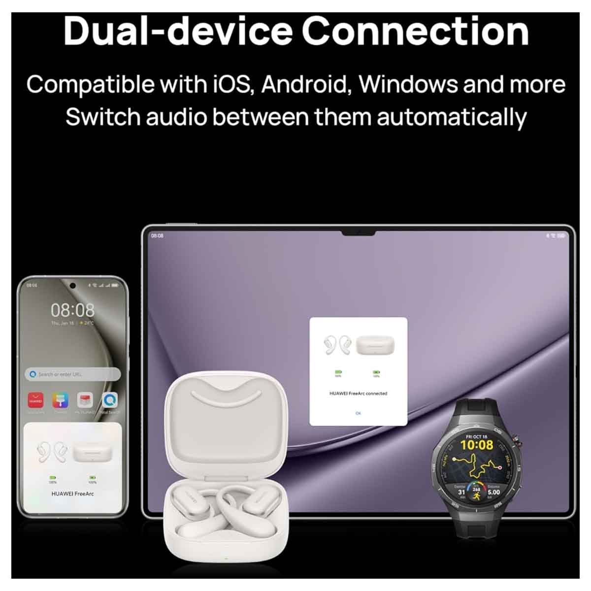 هواوي فري آرك سماعات بلوتوث مفتوحة الأذن