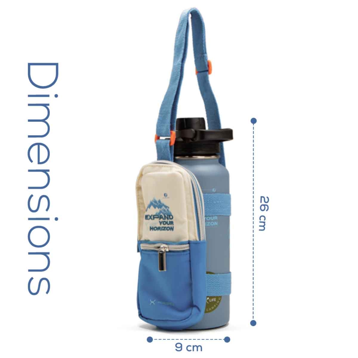 هايدروبرو زجاجة ماء سفر معزولة 950 مل مع حقيبة كتف