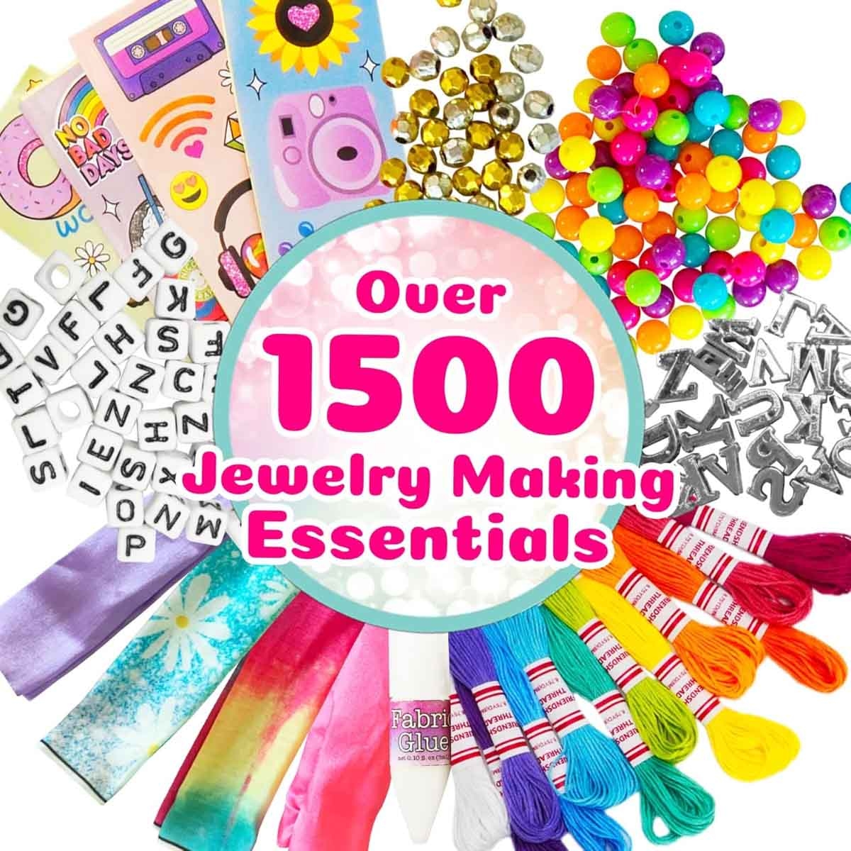 آيلي مجموعة صنع مجوهرات ديلوكس للبنات، عمر 5-7 سنوات