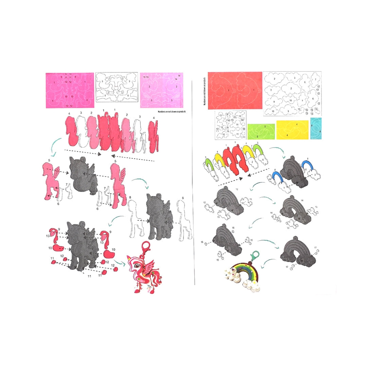 أكتيفتي كينغز - مجموعة صنع تعليقة لشنطة الظهر، للجنسين، 3-4 سنوات