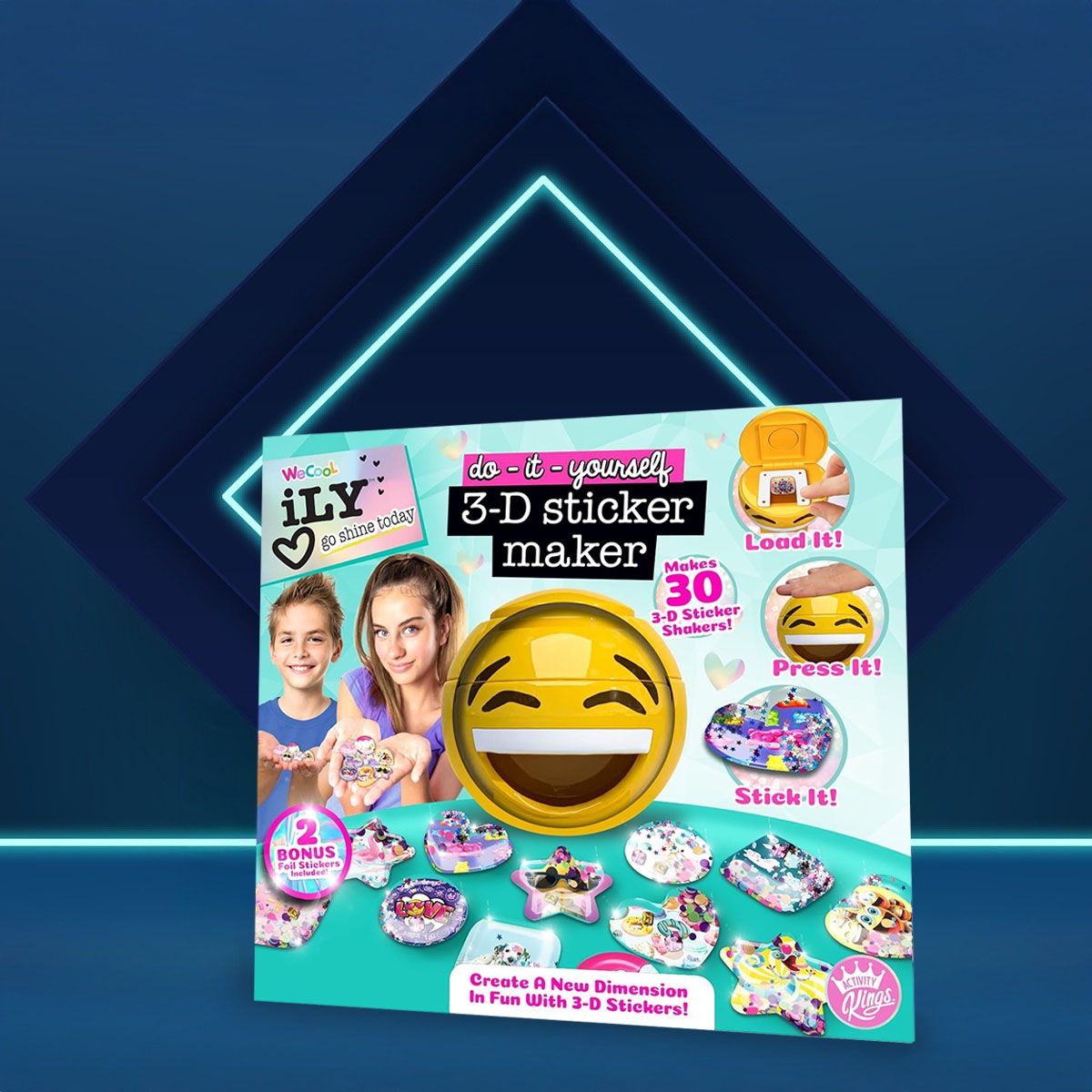 آيلي صانع ملصقات ثلاثية الأبعاد DIY للجنسين، 5-7 سنوات