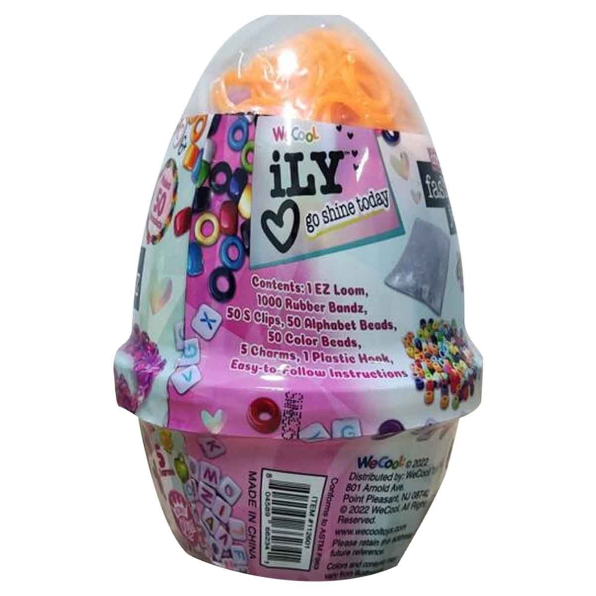 آيلي مجموعة بيضة مجوهرات فاشن باندز مع طقم ماكينة ملصقات ثلاثية الأبعاد مجموعة، للبنات، 5-7 سنوات