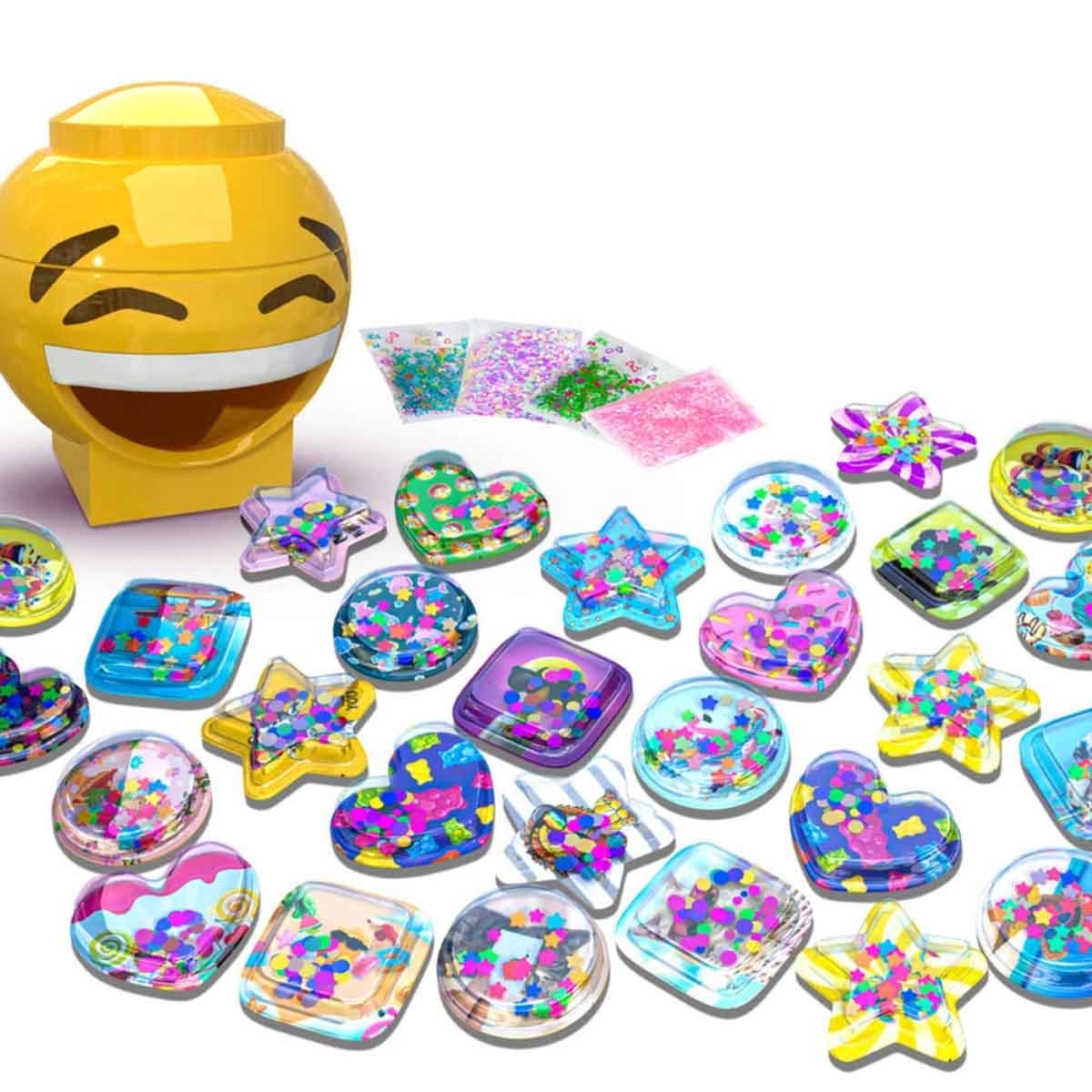 آيلي مجموعة بيضة مجوهرات فاشن باندز مع طقم ماكينة ملصقات ثلاثية الأبعاد مجموعة، للبنات، 5-7 سنوات